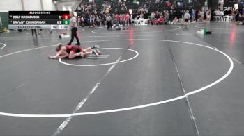 132 lbs Quarterfinal - Bryant Zimmerman, Nebraska Elite Wrestling vs Colt Kromarek, Plainview Pirates