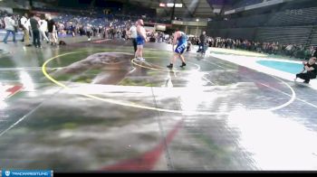 125 lbs Cons. Semi - Benjamin Hawk, Yelm Junior Wrestling vs Garret Johnson, Washington