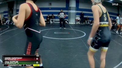 100 lbs Round 4 (8 Team) - Cole Buffler, U2 Uprising Black vs Jaxon Zapatocky, Mat Assassins Red