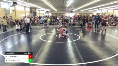 130 lbs Semifinal - Sid O'Donnell, Dallas vs Keoni Dickinson, Blakeslee