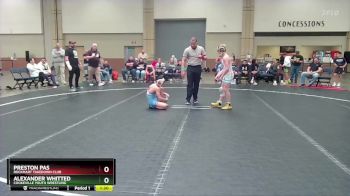 92 lbs Round 2 - Alexander Whitted, Cookeville Youth Wrestling vs Preston Pas, Rockmart Takedown Club