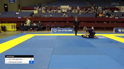 Julie Ann Mongerson vs Leila Cassandra Damato 2024 Pan IBJJF Jiu-Jitsu No-Gi Championship
