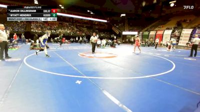 150 Class 3 lbs Quarterfinal - Wyatt Hendrix, Hillsboro vs Aaron Dillingham, Carl Junction