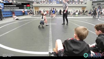 40 lbs Rr Rnd 1 - Nolan Barrows, Blackwell Wrestling Club vs Braxton Patterson, Kingfisher YellowJackets