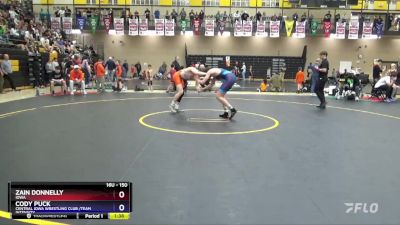 150 lbs Champ. Round 1 - Zain Donnelly, Iowa vs Cody Puck, Central Iowa Wrestling Club /Team Intensity