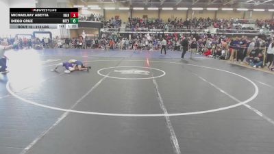 113 lbs Round Of 32 - Michaelray Abeyta, Deering vs Diego Cruz, Mount Everett