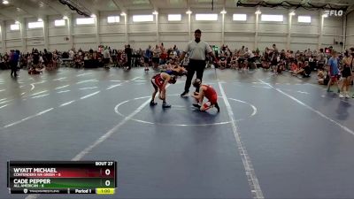 48 lbs Round 7 (8 Team) - Cade Pepper, All American vs Wyatt Michael, Contenders WA Green