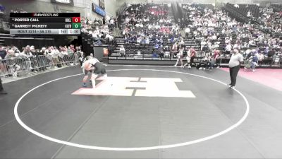 5A 215 lbs Cons. Round 1 - Garrett Pickett, Clearfield vs Porter Call, Box Elder