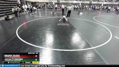 60 lbs Cons. Round 2 - Braden Toledo, Demons WC (Burlington) vs Matias Pyykkonen, LaCrosse Area Wrestlers