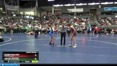 140 lbs Champ. Round 1 - Mason Mostek, MWC Wrestling Academy vs Bjorn Paulson, Nebraska Boyz