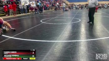 1 - 175 lbs Quarterfinal - Caden Carico, Galax vs Pittman Kimball, Cumberland