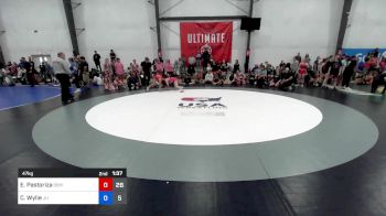 47 kg Rr Rnd 1 - Erica Pastoriza, Wyoming Seminary vs Charlie Wylie, Jersey United Pink