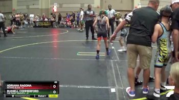 65 lbs Round 5 (6 Team) - Adriana Ragona, Belding Black vs Russell Commerford, The Funky Singlets