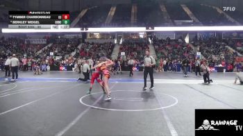 85 lbs 5th Place Match - Berkley Weigel, Colby Kids Wrestling Club vs Tymber Charbonneau, Clay County