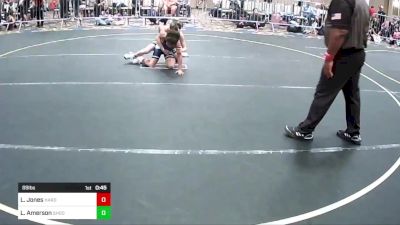 89 lbs Consi Of 8 #1 - Leonce Jones, Hardcore Wrestling vs Landon Amerson, Shootbox WC