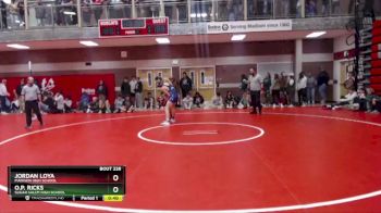 126 lbs 3rd Place Match - O.P. Ricks, Sugar Salem High School vs Jordan Loya, Madison High School