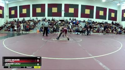 106 lbs 1st Place Match - Jaden Weaver, Maple Heights vs Leonard Lucaj, Madison
