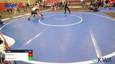 110 lbs Final - Kayden Dennis, Skiatook Youth Wrestling vs Sawyer Dorton, Grove Takedown Club