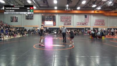 105 lbs Quarterfinal - Lila Bihun, Iowa City West vs Kaylin Goodwin, Linn-Mar