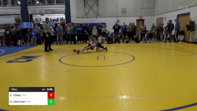 78 lbs Round Of 32 - Carter Ickes, Chestnut Ridge vs Kolton Hartman, Kodiak Attack