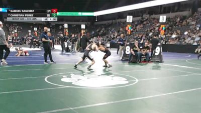 120 lbs Round Of 16 - Samuel Sanchez, Esperanza (SS) vs Christian Perez, Del Oro (SJ)
