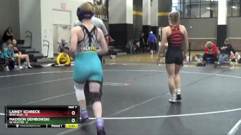 130 lbs Round 5 (16 Team) - Lainey Schreck, BVWC Blue vs Madison Dembowski, NE Valkyrie