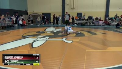 90 lbs Round 4 - Garrett Williams, Summit Wrestling Academy vs Clay Meredith, Victory School Of Wrestling