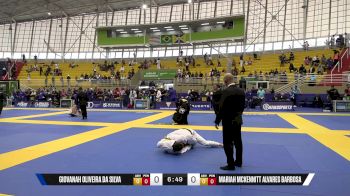 Mariah Mckennitt Alvares Barbosa vs Giovanah Oliveira Da Silva 2025 Brasileiro Jiu-Jitsu IBJJF