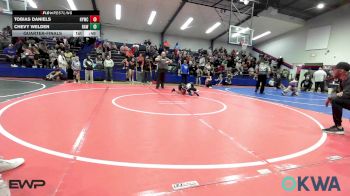 58 lbs Quarterfinal - Tobias Daniels, Hilldale Youth Wrestling Club vs Chevy Welden, Raw Wrestling Club