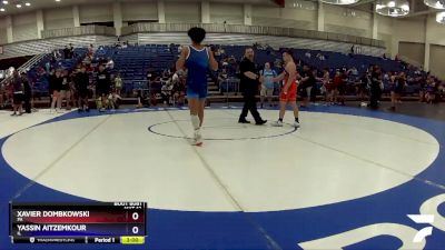 157 lbs Champ. Round 1 - Xavier Dombkowski, PA vs Yassin Aitzemkour, IL