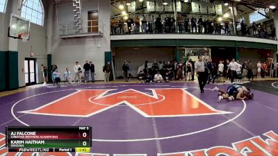 165 lbs Quarterfinal - AJ Falcone, Christian Brothers Academy(NJ) vs Karim Haitham, Gonzaga