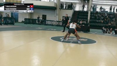 131 lbs Cons. Semi - Sian Rogers, Manchester vs Yele Aycock, North Central College