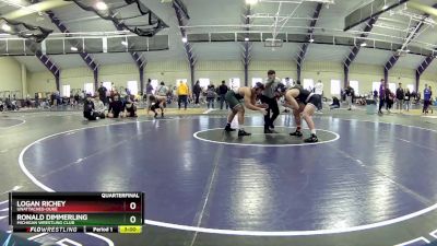 174 lbs Quarterfinal - Ronald Dimmerling, Michigan Wrestling Club vs Logan Richey, Unattached-Duke