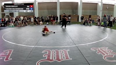 67 lbs 1st Place Match - Nixon Bentley, California vs Colton Oeltjenbruns, Wyoming