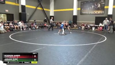 100 lbs Round 1 (4 Team) - Mckenzie Harris, Badger Girls Elite vs Adriana Kunz, Minnesota Storm 2