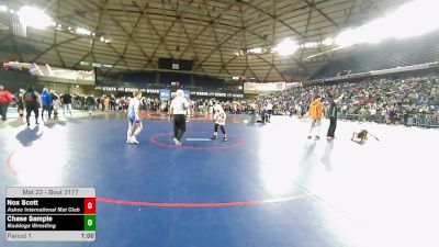 98 lbs Champ. Rd Of 16 - Nox Scott, Askeo International Mat Club vs Chase Sample, Maddogs Wrestling