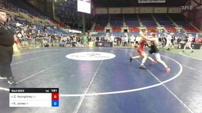 126 lbs Cons 16 #2 - Cael Humphrey, CA vs Kaydin Jones, IA