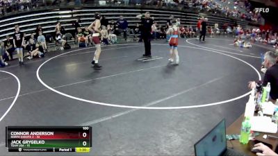 100 lbs Semis & 1st Wrestleback (8 Team) - Jack Grygelko, Team USA vs Connor Anderson, North Dakota 2