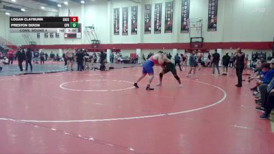 285 lbs Cons. Round 4 - Logan Clayburn, Southwestern Oregon Community College vs Preston Dixon, Cal Poly Humboldt