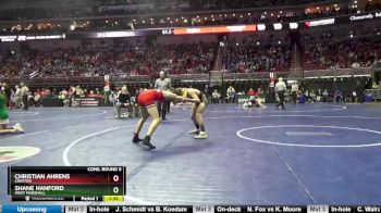 2A-120 lbs Cons. Round 5 - Shane Hanford, West Marshall vs Christian Ahrens, Creston