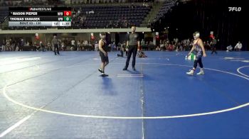 130 lbs 5th Place Match - Mason Pieper, Mayville Youth Wrestling vs Thomas Vanasek, New Prague Wrestling