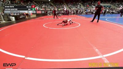 52 lbs Semifinal - Kyan Keys, MilLard South Wrestling Club vs Jacob Sawyer, Mat Demon Wrestling Club