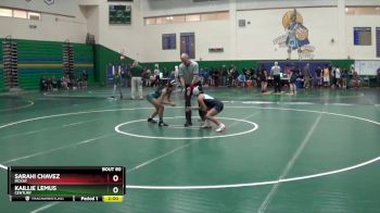 100 lbs Quarterfinal - Kaillie Lemus, Century vs Sarahi Chavez, McKay