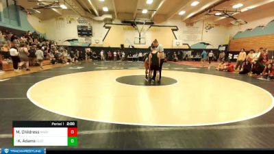 138 lbs Quarterfinal - Kenneth Adams, Shorecrest vs Malakai Childress, Marysville Pilchuck