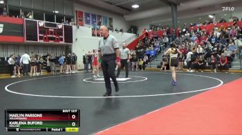 110 lbs Cons. Round 3 - Karlena Buford, Midland vs Maelyn Parsons, Williamsburg