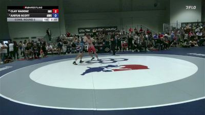 72 lbs Cons. Round 5 - Clay Radenz, Bison Wrestling Club vs Justus Scott, Army (WCAP)