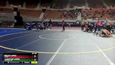 D3-138 lbs Quarterfinal - Christian Lopez, Sahuarita Hs vs Bruce Lopez, Combs