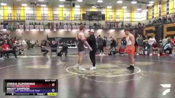 195 lbs 1st Place Match - Joshua Glendening, Big Game Wrestling Club vs Brody Sampson, Central Iowa Wrestling Club /Team Intensity