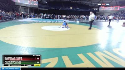 74 lbs Quarterfinal - Gabrielle Manke, Steelclaw Wrestling Club vs Maite Gonzalez, Warden Elite Wrestling