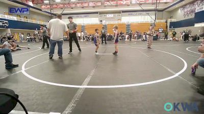 49 lbs Consolation - Maverick Lester-Mills, Lions Wrestling Academy vs Matias Chay, Harrah Little League Wrestling